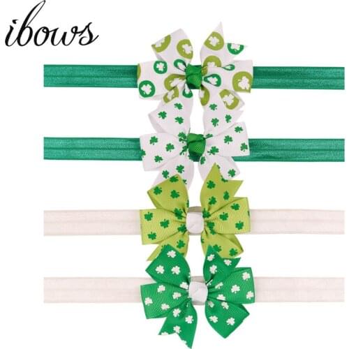 4 pcs/lot Beauty Style Newborn Flower Satin Hairband Multicolor Ribbon Bowknot Elastic Hair Bands Headwear Kids Hair Accessories