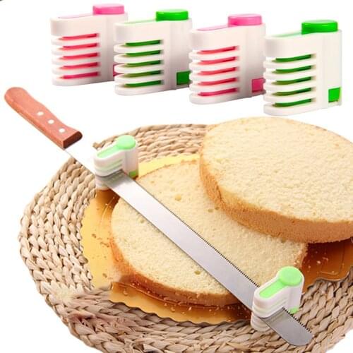 5 Layers Kitchen DIY Cake Bread Cutter Bread Making Slicer Spatula Cutters Scraper Kitchen Baking Pastry Spatulas