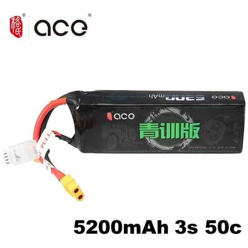 Gens ace 5200mAh 11.1V Lipo 3S Battery Pack 50C Deans Plug XT60 Connector for RTR 1/10 1/8 Scale Heli quad RC Car
