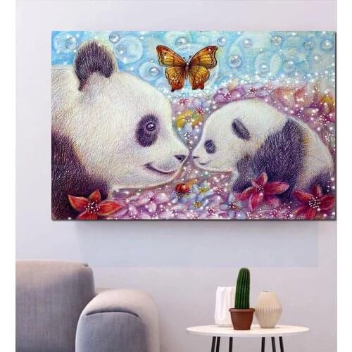 5D DIY Full Diamond Painting Cute Panda Baby Cross Stitch Diamond Embroidery Mosaic New Arrival Home Handmade Decoration Gift