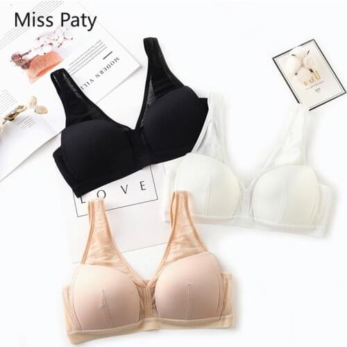 Seamless bra for women sexy full cup plus size ice silk padded push up sexy lace underwear brassiere lingerie bralette gathered