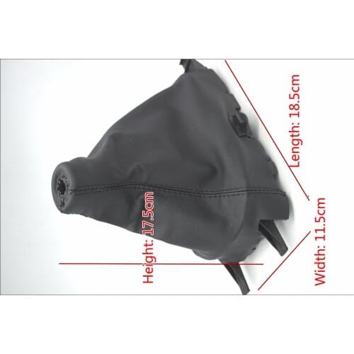 High quality For Mazda 6 M6 Black PU Leather Car Gear Shift Knob Boot Gaiter Cover Collar 2002 2003 2004 2005 2006 2007 AT & MT