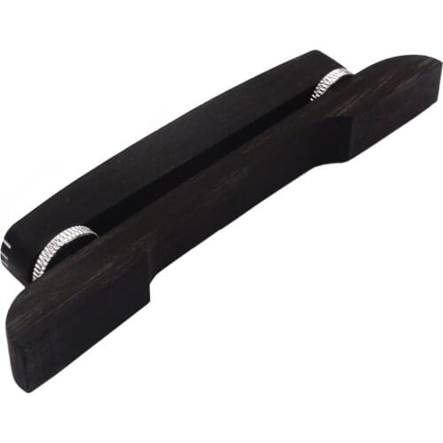 Guitar Ebony Bridge Black Copper Dots for Hofner Archtop Jazz Guitar Accessory