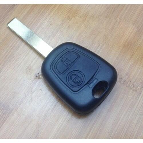 Good Quality 2 Buttons Remote Key Case Shell For Peugeot 107 207 307 407 607 Without Groove