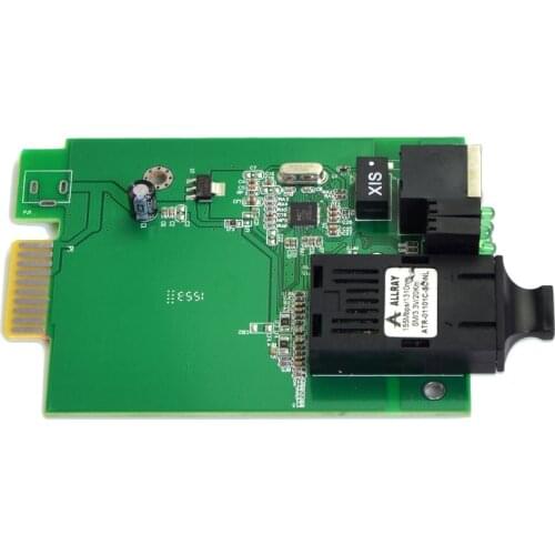 HTB-1100S-25KM 10/100M Card Type Fiber Optic Media Converter Single Mode Duplex for 16 slots Chasis Media Converter