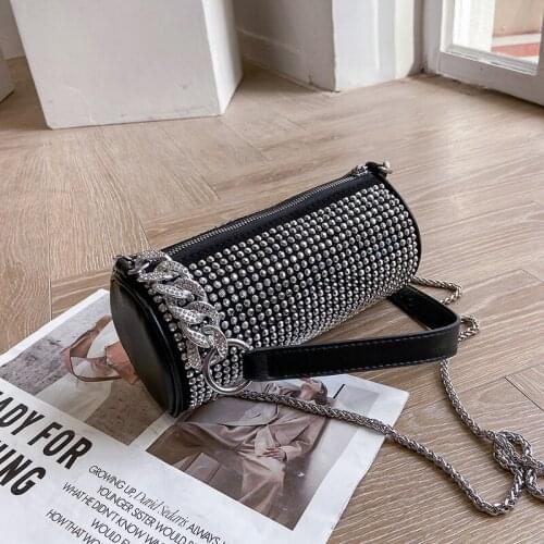 PU Leather Purses and Diamond Pillow Handbags Luxury Designer Fashion single shoulder Bags for Women 2021 Girl Female Shopper