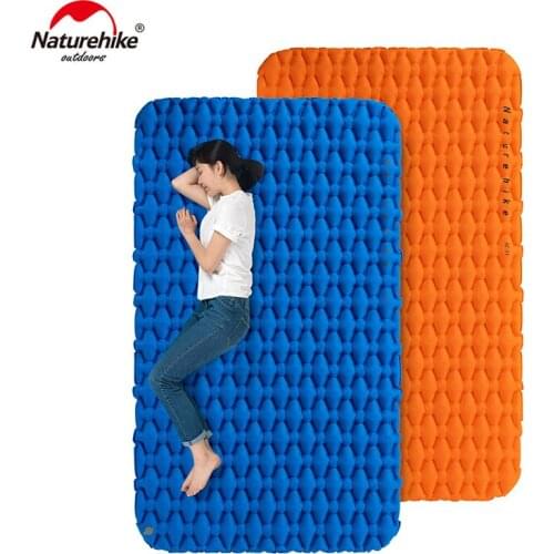 Naturehike Air Camping Mats Inflatable Cushion Moistureproof Outdoor Hiking Picnic Tent Plaid Pad Double Sleeping Bag Mattress