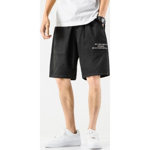 Prowow 2021 Summer New Loose Plus Size Straight Shorts Korean Version of The Trend Loose Sports Casual Five-point Pants Shorts