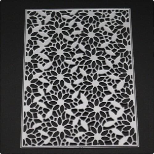 Flower BackgroundCut Scrapbook Metal Cutting Dies For Scrapbooking Stencils DIY Album Cards Decoration Embossing Folder Die Cuts