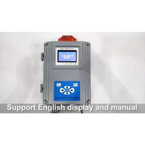 Wall mounted multi gas detector CO O2 H2S CH4 gas leakage analyzer