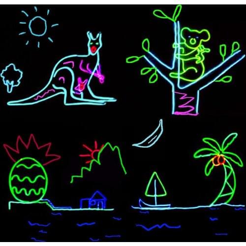 Neon Light Light Sign Wall Art Sign Night Lamp Xmas Birthday Gift Glow Flexible EL Wire Rope Tube Ultra-bright Home Decor