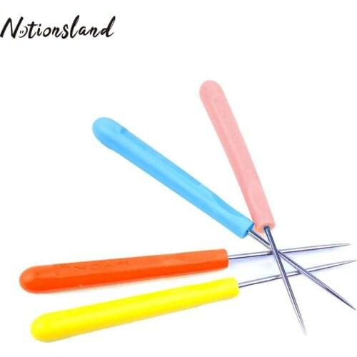 Leather Sewing Awl Plastic Handle Awl Pin Punching Hole Maker Stitching Overstitch Sewing Awl Kit