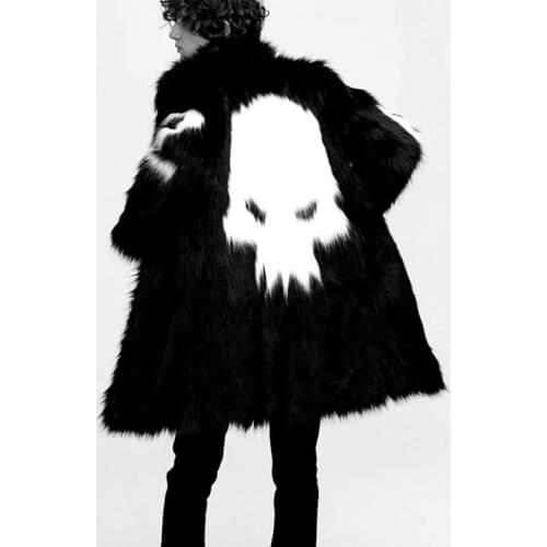 Autumn fur leather coats mens warm faux mink fur leather coat men loose clothes personality winter thicken jaqueta de couro