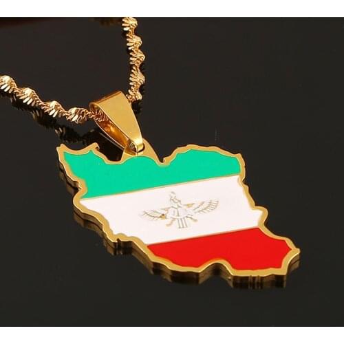 Stainless Steel Gold Color South Sudan Map Necklace Map of South Sudan Map Jewellery