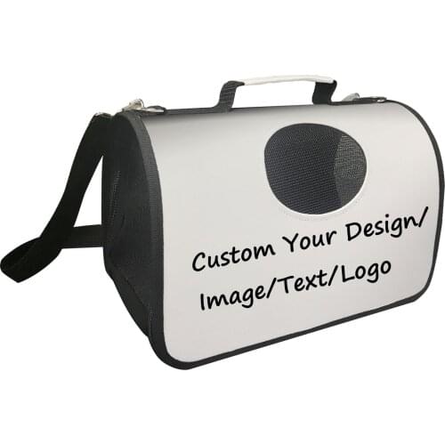 Pet Carrier Backpack Drop Shipping Custom Your Design/Text/Image/Logo/Text Cat/Dog/Rabbit Comfort Breathable Mesh Shoulder Bag