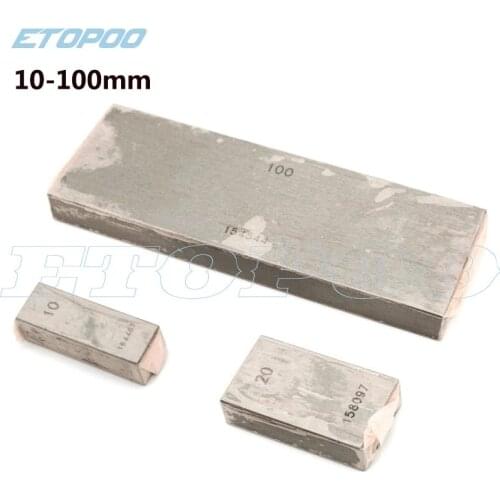 Hot 10mm, 20mm, 30mm, 40mm, 50mm Precision Block Gauge Measure Gage Block Steel Square Gage Measure vernier caliper micrometer