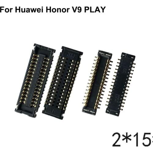 2pcs FPC connector For Huawei Honor V9 play JMM-AL00 LCD display screen on Flex cable on mainboard motherboard V 9 play