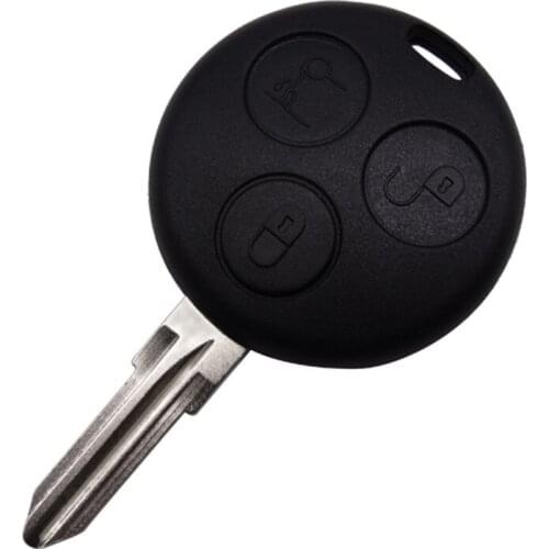 XRSHKEY Replacement Car key For MB Fortwo 450 Forfour Roadster Case 3 Button Blank Blade Remote Key Shell Fob