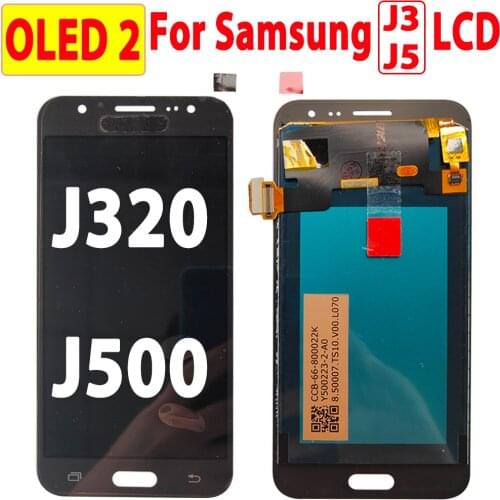5.2" OLED2 LCD For Samsung J5 J500F LCD With Touch Screen Digitizer Assembly Replacement For Samsung J3 2016 J320F Display