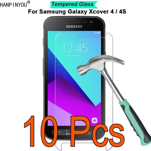 10 Pcs/Lot For Samsung Galaxy Xcover 4 4S 390F G398F 5.0" 9H Hardness 2.5D Toughened Tempered Glass Film Screen Protector Guard