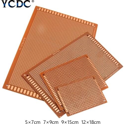 10pcs Single Sided Copper PCB 5x7 7x9 9x15 12x18cm DIY Prototype Paper PCB Universal Board Diy Electronic For Module Board