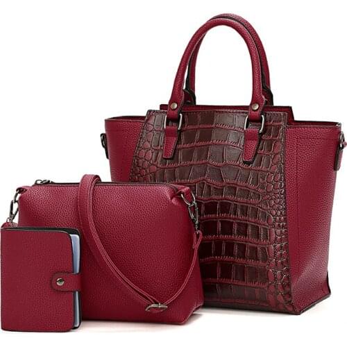 3 PCS Women Purse Shoulder Bag Set Crossbody Bag High Quality Bags For Women 2020 Purses And Handbags Luxury Designer Tote Bag