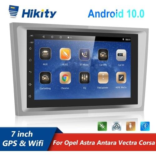 Hikity Android 2 DIn GPS Car Radio Split Screen 7 Inch Multimedia MP5 Player For For Opel Vauxhall Astra Vectra Antara Zafira