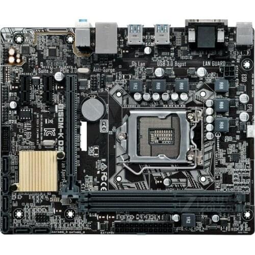 Used desktop motherboard original motherboard for ASUS B150M-K D3 LGA 1151 DDR3 I3 I5 I7 USB2.0 USB3.0 32GB