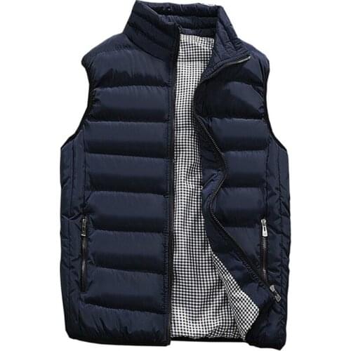 Brand Clothing Vest Jacket Mens New Autumn Warm Sleeveless Jacket Male Winter Casual Waistcoat Men Vest Plus Size Veste Homme