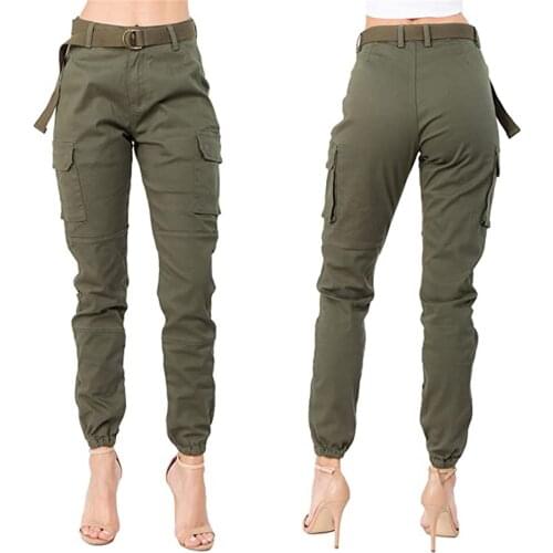 Hot Big Women Pockets Cargo pants High Waist Loose Streetwear pants Baggy Tactical Trouser hip hop joggers pants Fast Delivery