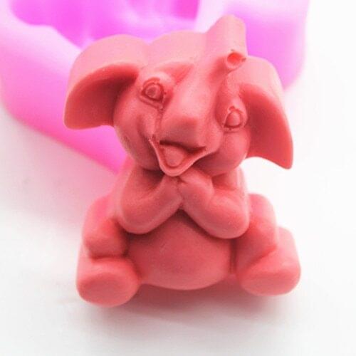 C376 elephant Craft Art Silicone Soap mold Craft Molds Handmade soap molds