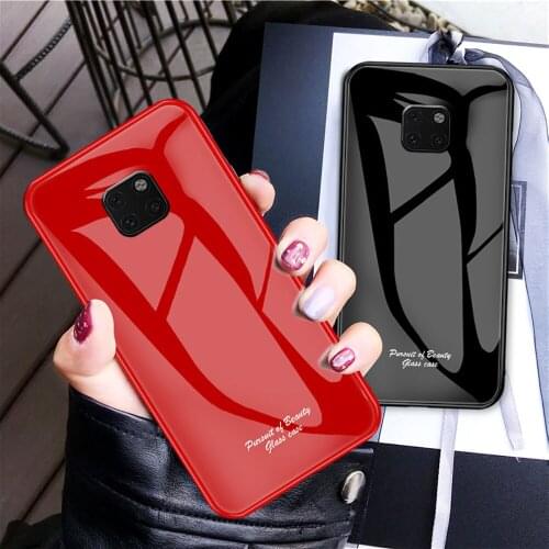Case For Huawei Mate 20 pro Mate 10 Lite KISSCASE Tempered Glass Case For HUAWEI P30 Lite P30 pro Luxury Cases Hard Back Cover
