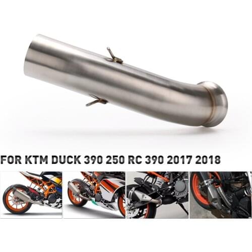 For KTM motorcycle Accessories DUKE 390 250 125 DUKE390 RC390 intermediate exhaust pipe connecting pipe fittings 2017 2018