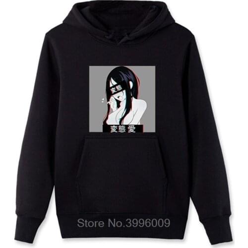 Hentai Japanese Otaku Hoodie Fashion men cotton hoody Zipper Fleece Sweatshirts Coat Streetwear