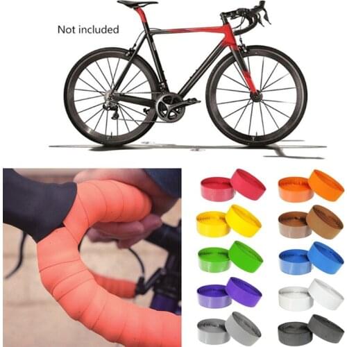 Bicycle Handlebar Tape Belt Road Bike Fixed Gear Bicycle Handle Tape Straps Flat Pattern Bicycle Winding Tape