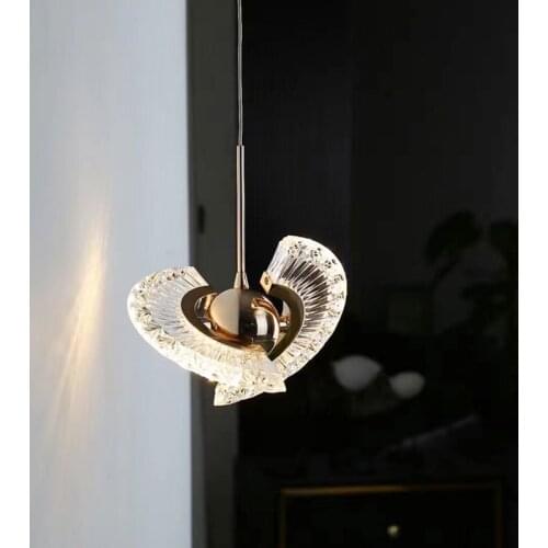 Light luxury net red bedroom bedside small chandelier personality creative Nordic style designer restaurant bar atmosphere lamp