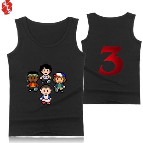 Stranger things 3 Summer Cool Tank Tops Women/Men Sleeveless Fashion Printed Tops 2018 Hot Sale Casual Streetwear Clothes