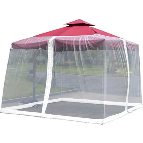 Outdoor mosquito net net gauze cover courtyard outdoor courtyard umbrella lay on the floor anti mosquito Roman umbrella
