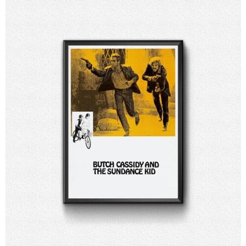 Butch Cassidy and the Sundance Kid (1969) Poster American Western Film Wall Decor Print Paul Newman Robert Redford Art Gift
