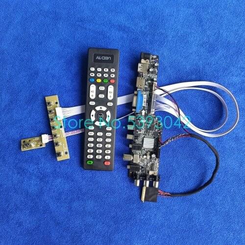 Fit LP133WH2 (TL)(L1)/(TL)(L2)/(TL)(L3)/(TL)(L4) 1366*768 VGA USB 40Pin LVDS digital screen DVB-C 3663 controller card kit