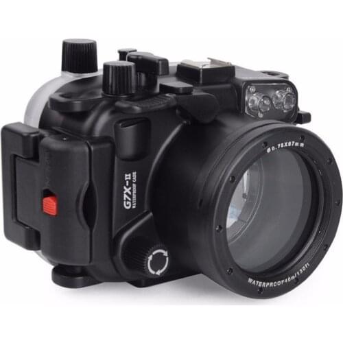 Mcoplus WP-G7XII 40m/130f Underwater Waterproof Camera Housing case Bag for Canon G7X mark ii G7XII G7X-II G7X II DSLR Camera