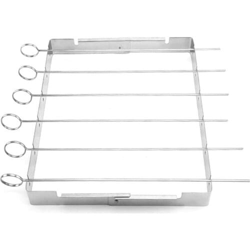 Camping Simple Barbecue Rack Outdoor BBQ Grill Home Wild Barbecue Stove Simple Forks Reusable Sticks Superior Tool