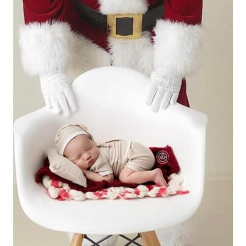 Newborn Baby Photography White Chair Props Infant bebe fotografia Accessories Baby Boy Photo Shoot Studio Posing Basket Props