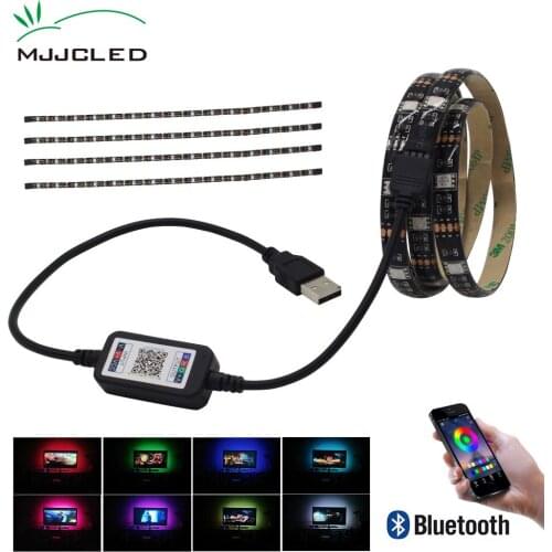 TV Backlight USB RGB LED Strip Bluetooth 5V Tira LED Tape SMD 5050 Flexible Ribbon for TV Computer Bias Lighting