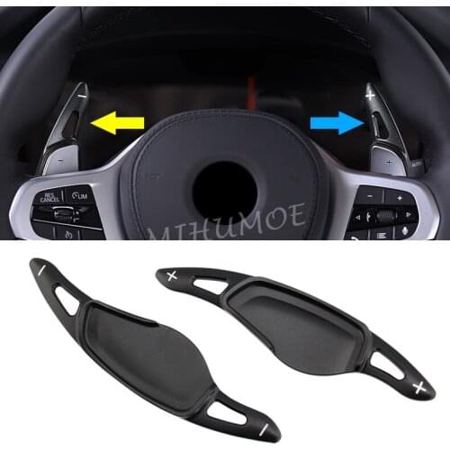 Steering Wheel Shift Paddle Extension For BMW 3 5 6 7 X3 X4 X5 X7 N5 F90 G01 G02 G05 G07 G11 G12 G20 G21 G30 G31 G32 Black