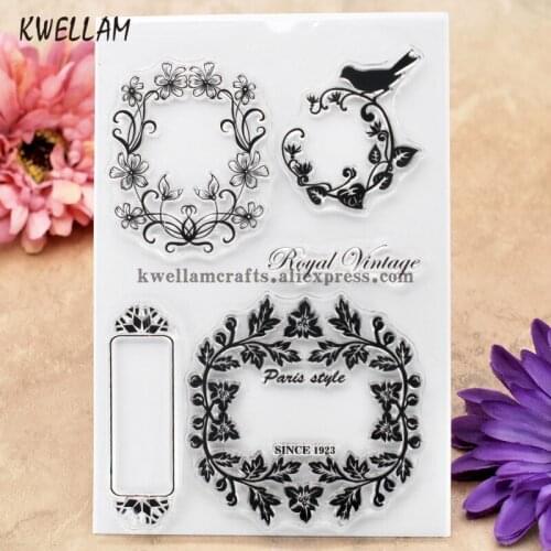 Wreath Garland Scrapbook DIY photo cards rubber stamp clear stamp transparent stamp 10x15cm KW8012033