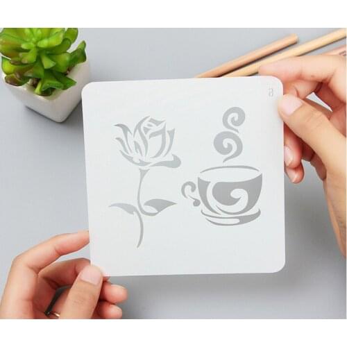 Magic drawing board Drawing Board Growth Record Lace Rule Diy Album Handmade Painting Hollow Template Spray Version Of The