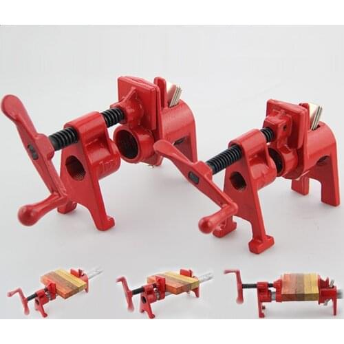 1/2 3/4" Strong Fixed Pipe Clamp Woodwork Heavy Duty Wood Gluing Hose Pipe Clamp Fixture Fast F Clip Carpenter Woodworking Tools