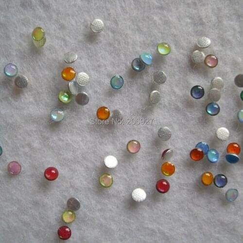 100pcs Cute OD-127 3mm Nail Art AB Mix Colors Stud Nail Art Decoration