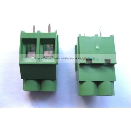 150 Pcs Green 2 Pin 6.35mm Screw Terminal Block Connector Wire Cage Type DC635